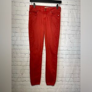 Paige Verdugo Leggings size 28 burnt orange/rust colored